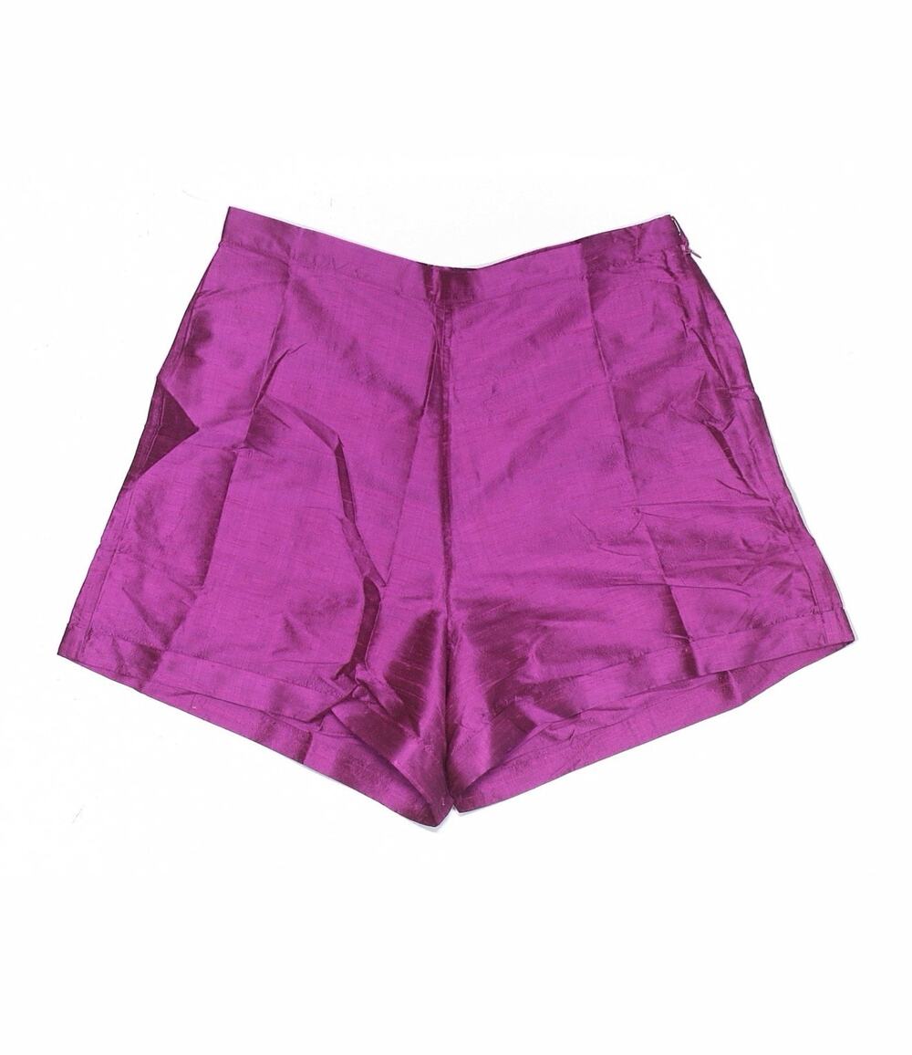 NWT Julia Amory Kelly Short Dupioni Silk in "Magenta" Pink Purple M